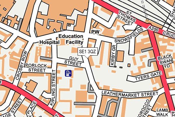 SE1 3QZ map - OS OpenMap – Local (Ordnance Survey)