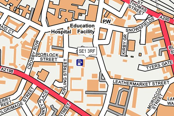 SE1 3RF map - OS OpenMap – Local (Ordnance Survey)