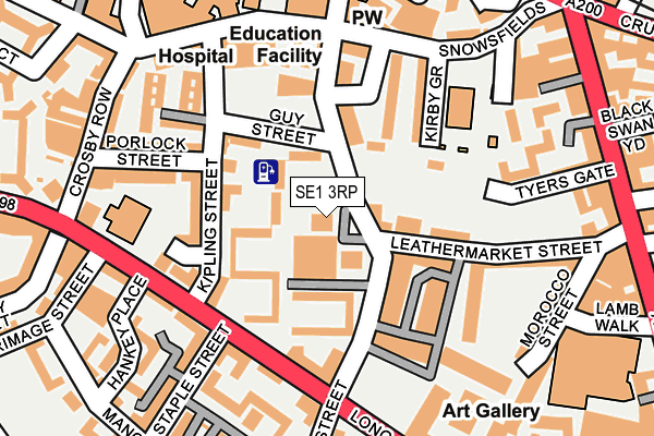 SE1 3RP map - OS OpenMap – Local (Ordnance Survey)