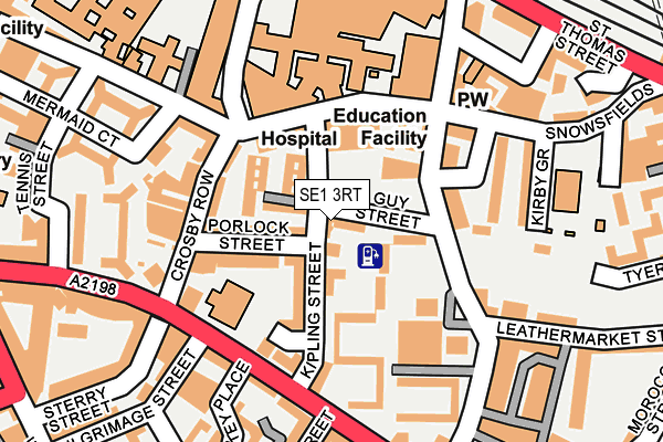 SE1 3RT map - OS OpenMap – Local (Ordnance Survey)