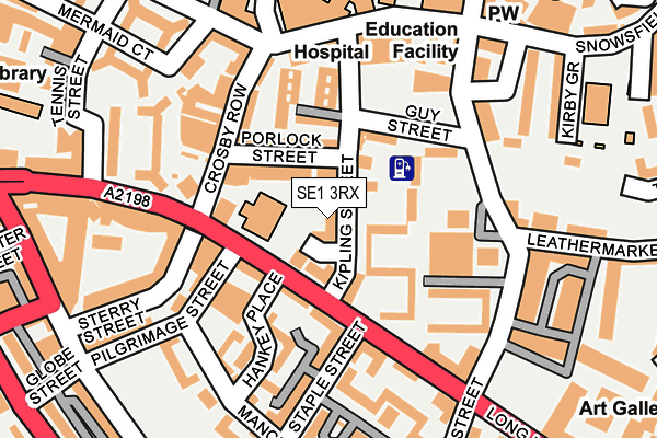 SE1 3RX map - OS OpenMap – Local (Ordnance Survey)