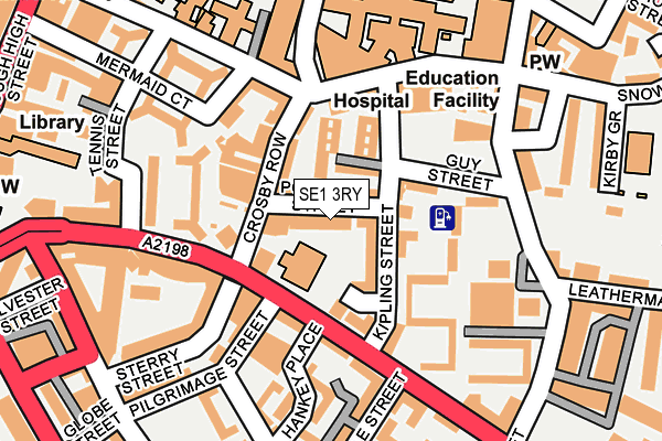 SE1 3RY map - OS OpenMap – Local (Ordnance Survey)