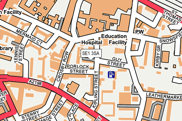 SE1 3SA map - OS OpenMap – Local (Ordnance Survey)