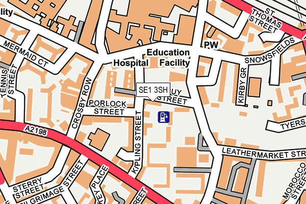 SE1 3SH map - OS OpenMap – Local (Ordnance Survey)