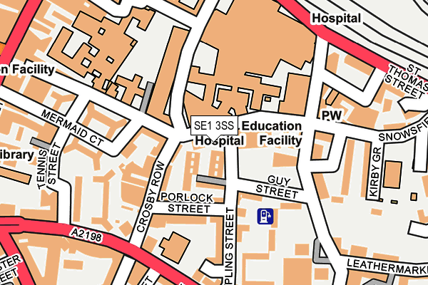 SE1 3SS map - OS OpenMap – Local (Ordnance Survey)