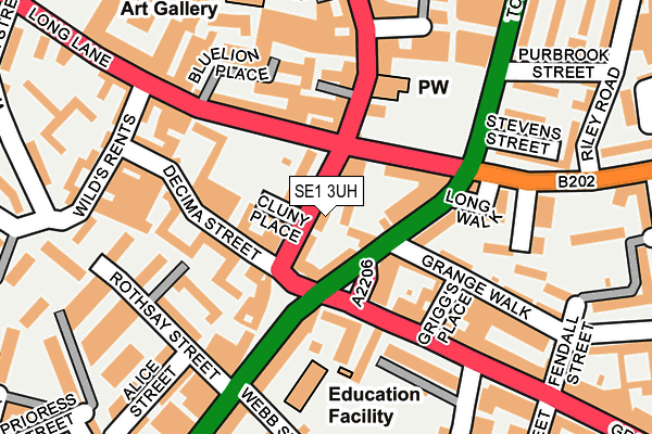 SE1 3UH map - OS OpenMap – Local (Ordnance Survey)