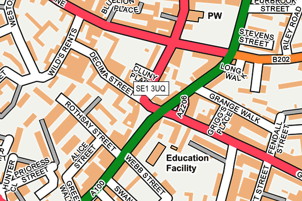 SE1 3UQ map - OS OpenMap – Local (Ordnance Survey)