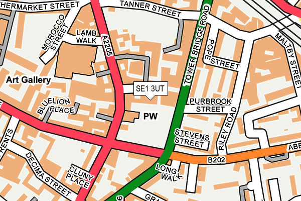 SE1 3UT map - OS OpenMap – Local (Ordnance Survey)