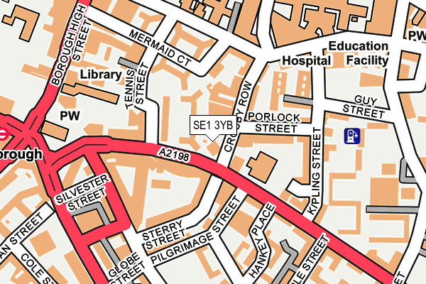 SE1 3YB map - OS OpenMap – Local (Ordnance Survey)