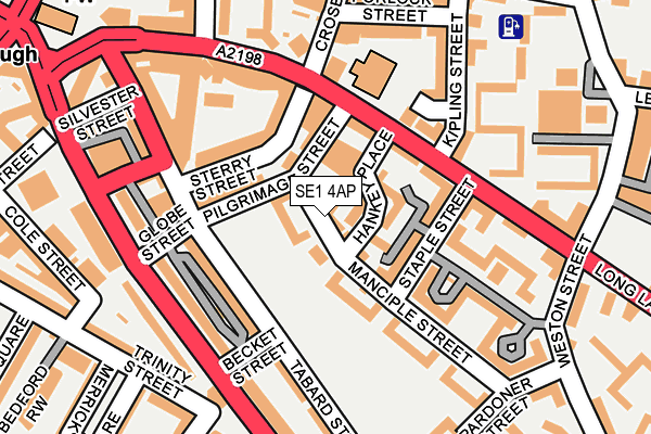 SE1 4AP map - OS OpenMap – Local (Ordnance Survey)