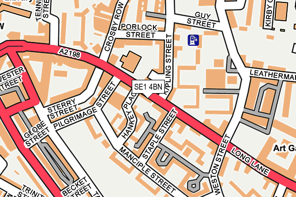 SE1 4BN map - OS OpenMap – Local (Ordnance Survey)