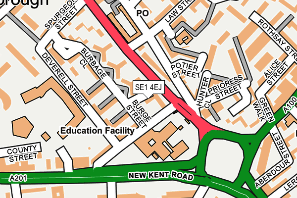 SE1 4EJ map - OS OpenMap – Local (Ordnance Survey)
