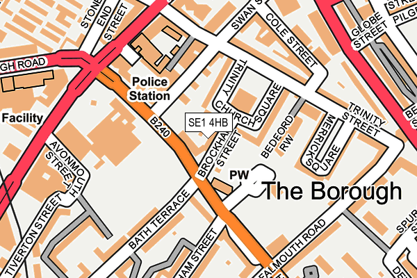 SE1 4HB map - OS OpenMap – Local (Ordnance Survey)