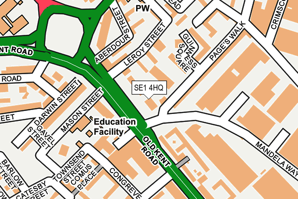 SE1 4HQ map - OS OpenMap – Local (Ordnance Survey)