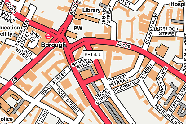 SE1 4JU map - OS OpenMap – Local (Ordnance Survey)
