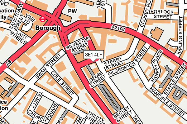 SE1 4LF map - OS OpenMap – Local (Ordnance Survey)