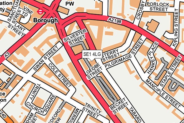 SE1 4LG map - OS OpenMap – Local (Ordnance Survey)
