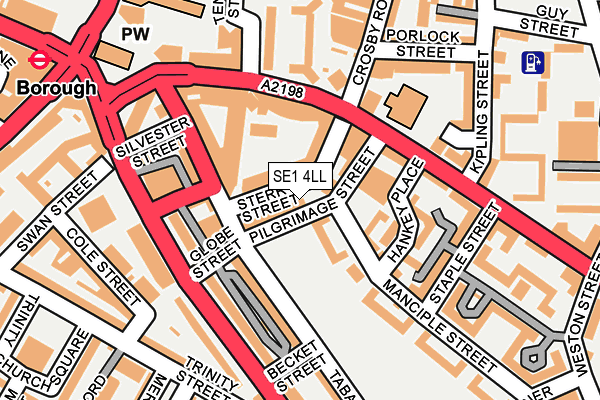 SE1 4LL map - OS OpenMap – Local (Ordnance Survey)