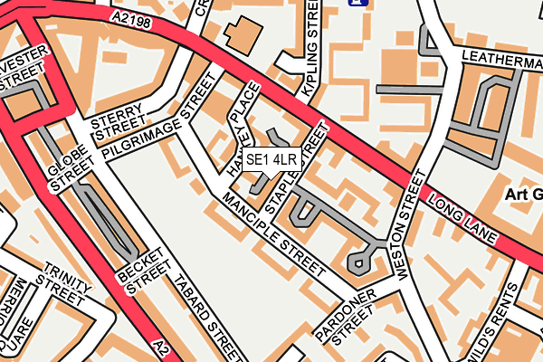 SE1 4LR map - OS OpenMap – Local (Ordnance Survey)