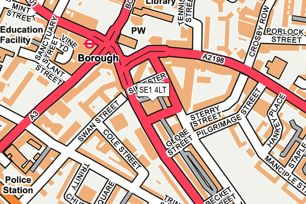 SE1 4LT map - OS OpenMap – Local (Ordnance Survey)