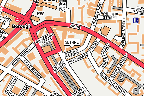 SE1 4NE map - OS OpenMap – Local (Ordnance Survey)