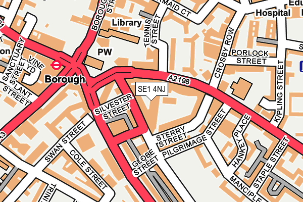 SE1 4NJ map - OS OpenMap – Local (Ordnance Survey)