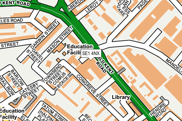 SE1 4NX map - OS OpenMap – Local (Ordnance Survey)