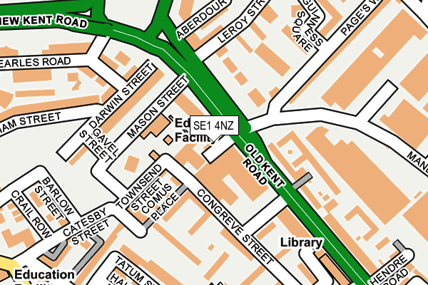 SE1 4NZ map - OS OpenMap – Local (Ordnance Survey)