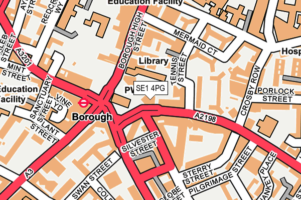 SE1 4PG map - OS OpenMap – Local (Ordnance Survey)
