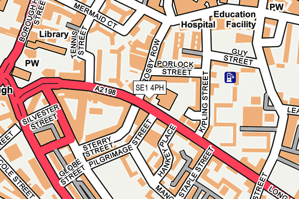 SE1 4PH map - OS OpenMap – Local (Ordnance Survey)