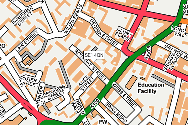 SE1 4QN map - OS OpenMap – Local (Ordnance Survey)
