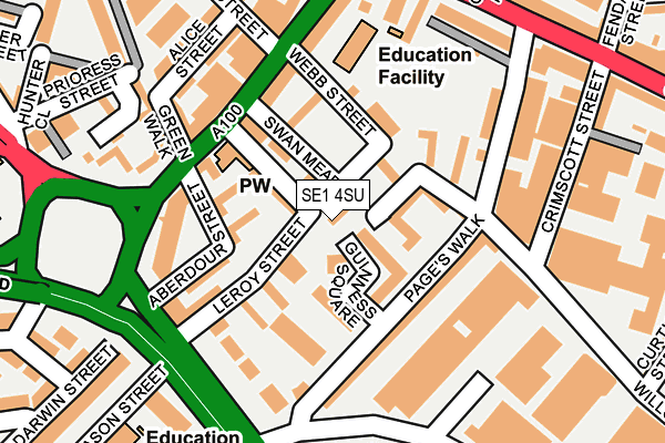 SE1 4SU map - OS OpenMap – Local (Ordnance Survey)