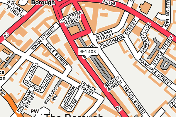 SE1 4XX map - OS OpenMap – Local (Ordnance Survey)
