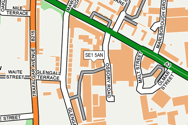 SE1 5AN map - OS OpenMap – Local (Ordnance Survey)