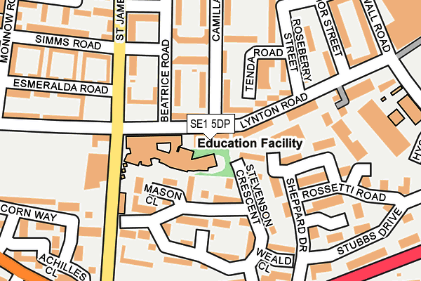 SE1 5DP map - OS OpenMap – Local (Ordnance Survey)