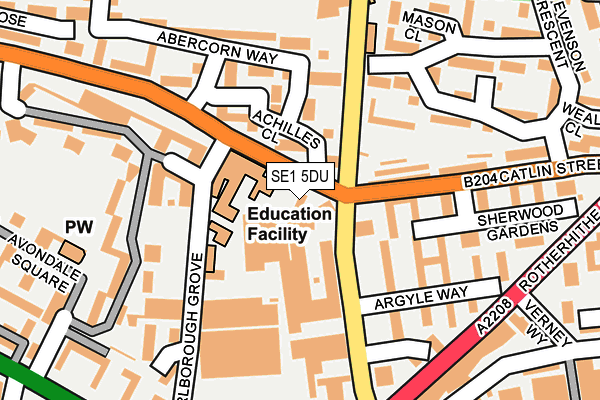 SE1 5DU map - OS OpenMap – Local (Ordnance Survey)