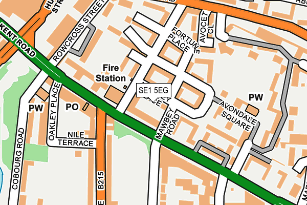 SE1 5EG map - OS OpenMap – Local (Ordnance Survey)