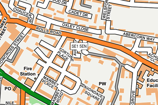 SE1 5EN map - OS OpenMap – Local (Ordnance Survey)