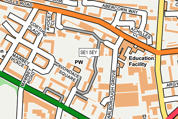 SE1 5EY map - OS OpenMap – Local (Ordnance Survey)
