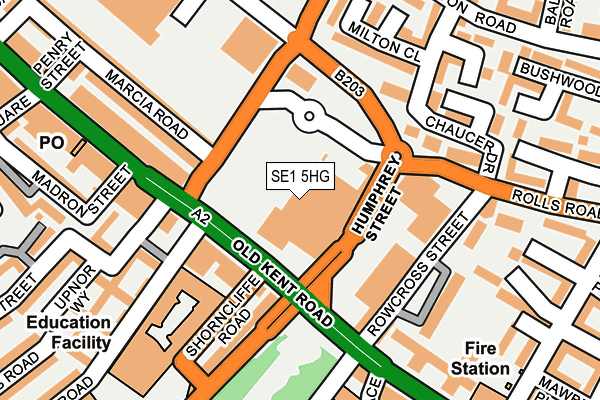 SE1 5HG map - OS OpenMap – Local (Ordnance Survey)
