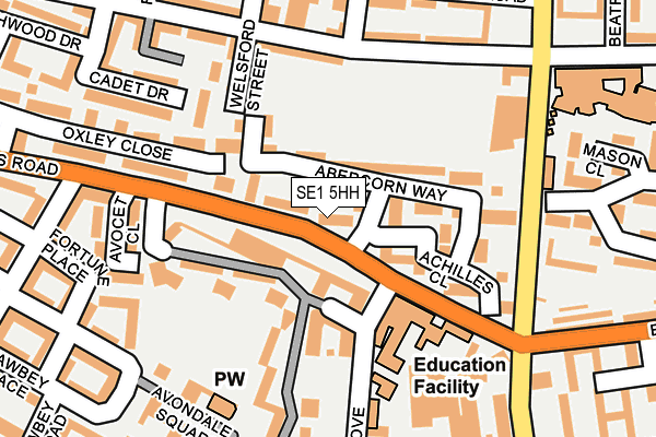 SE1 5HH map - OS OpenMap – Local (Ordnance Survey)