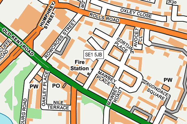 SE1 5JB map - OS OpenMap – Local (Ordnance Survey)