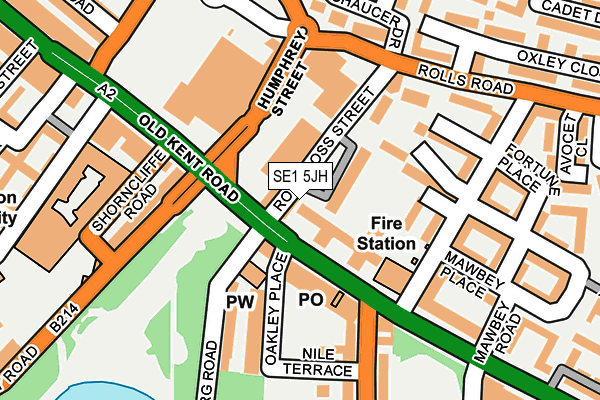 SE1 5JH map - OS OpenMap – Local (Ordnance Survey)