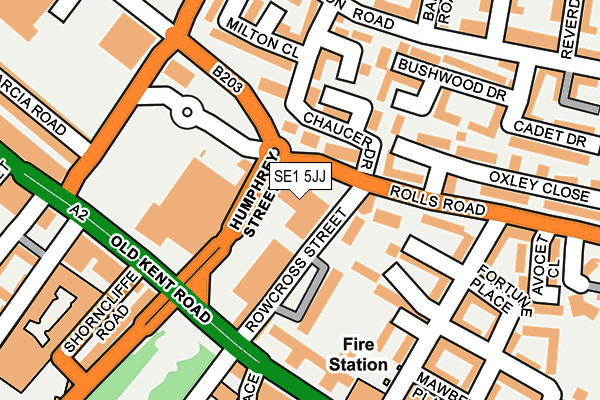 SE1 5JJ map - OS OpenMap – Local (Ordnance Survey)