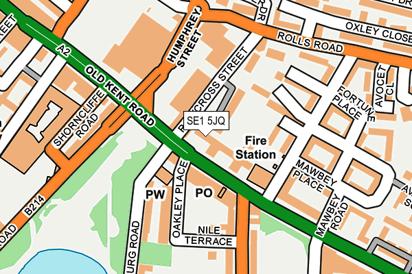 SE1 5JQ map - OS OpenMap – Local (Ordnance Survey)