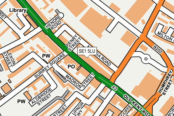 SE1 5LU map - OS OpenMap – Local (Ordnance Survey)