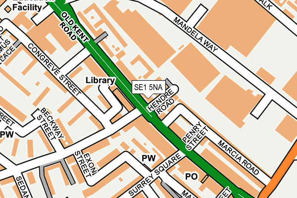SE1 5NA map - OS OpenMap – Local (Ordnance Survey)