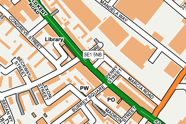 SE1 5NB map - OS OpenMap – Local (Ordnance Survey)
