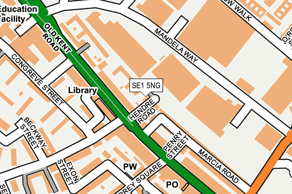 SE1 5NG map - OS OpenMap – Local (Ordnance Survey)
