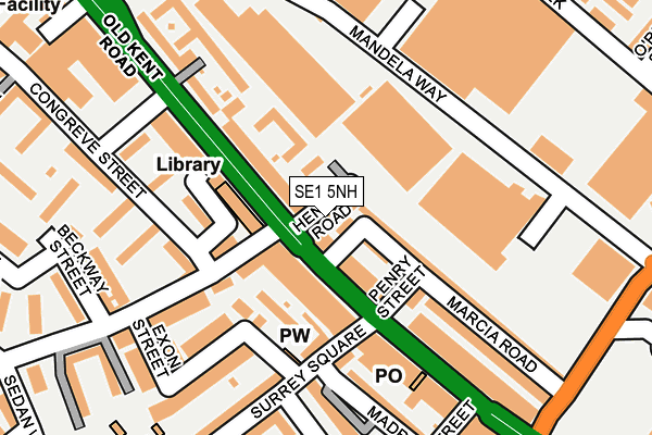 SE1 5NH map - OS OpenMap – Local (Ordnance Survey)